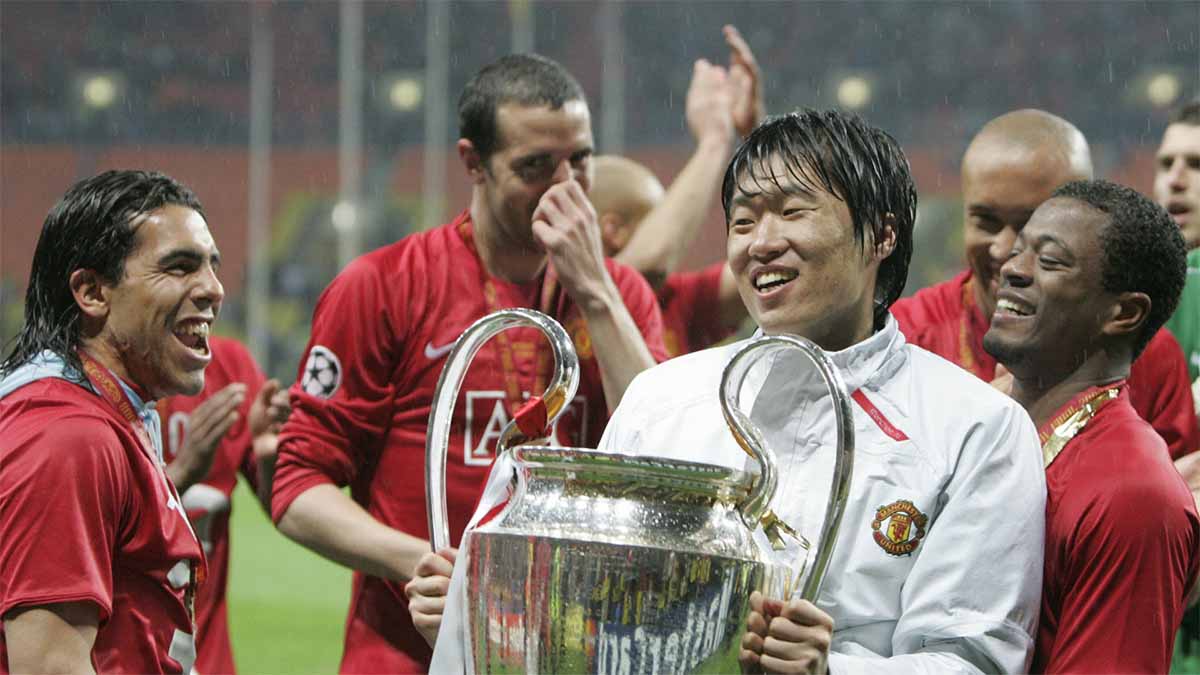 Park Ji Sung vô địch cùng MU